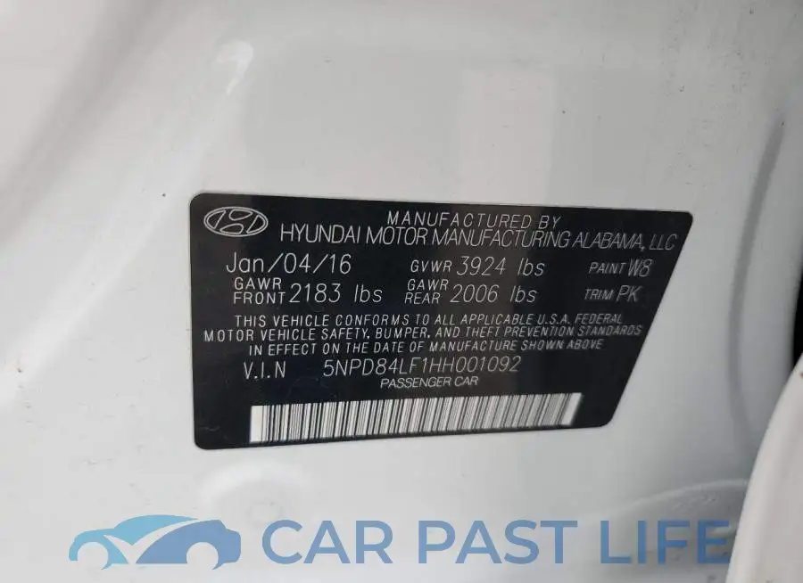 5NPD84LF1HH001092# 12