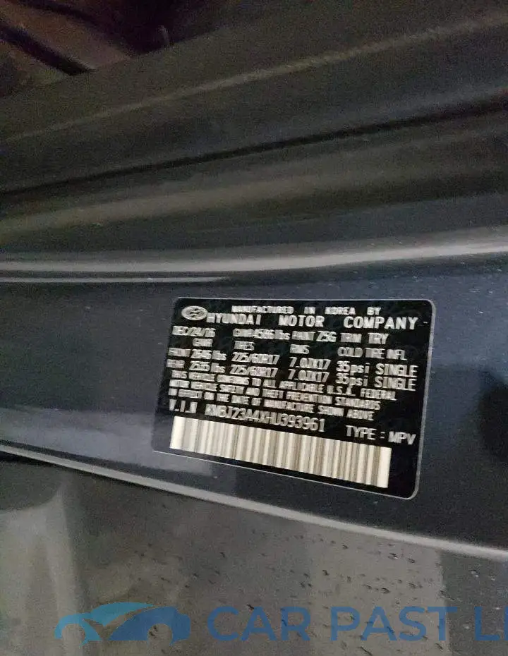 KM8J23A4XHU393961# 13
