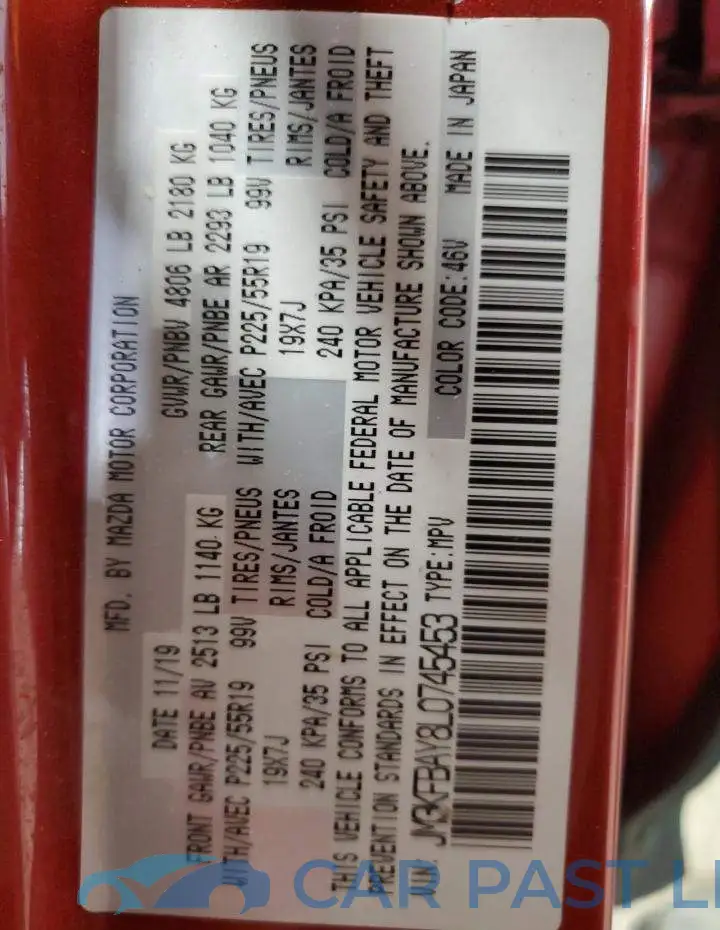 JM3KFBAY8L0745453# 13