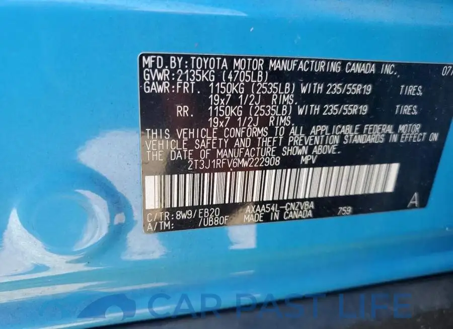 2T3J1RFV6MW222908# 14