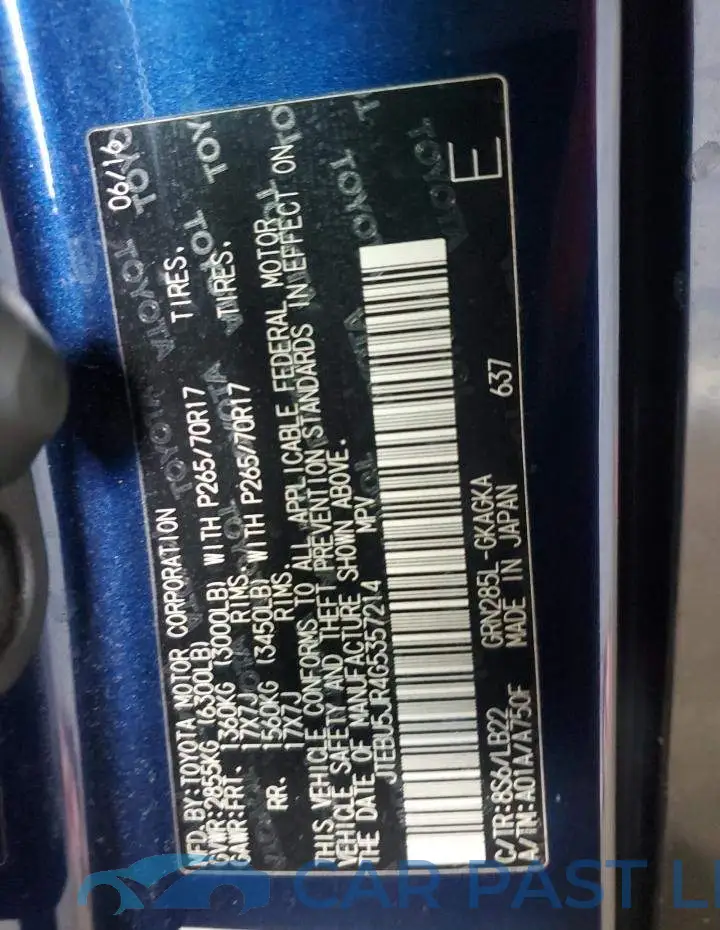 JTEBU5JR4G5357214# 13