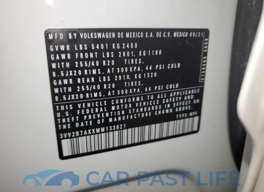 3VV2B7AXXMM133621# 14