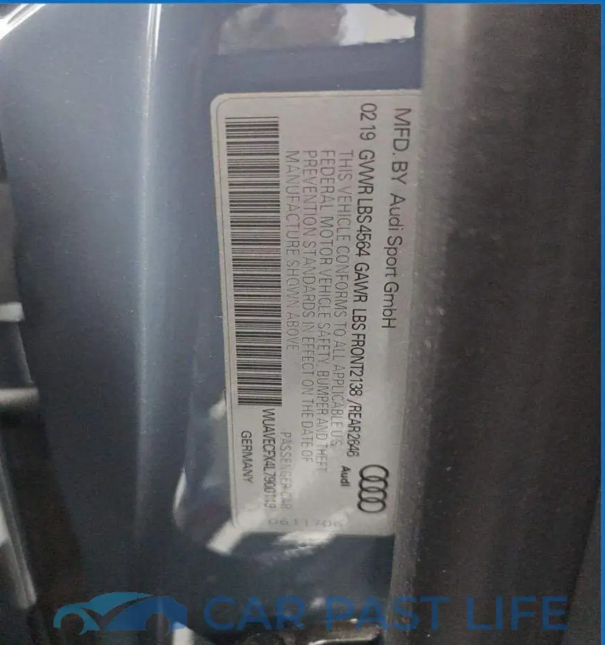 WUAVECFX4L7900119# 10