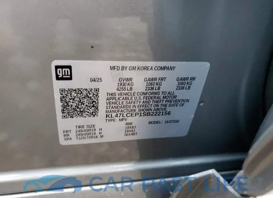 KL47LCEP1SB222156# 13