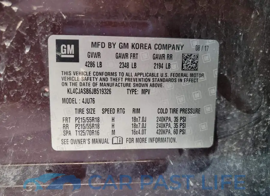 KL4CJASB6JB519326# 13