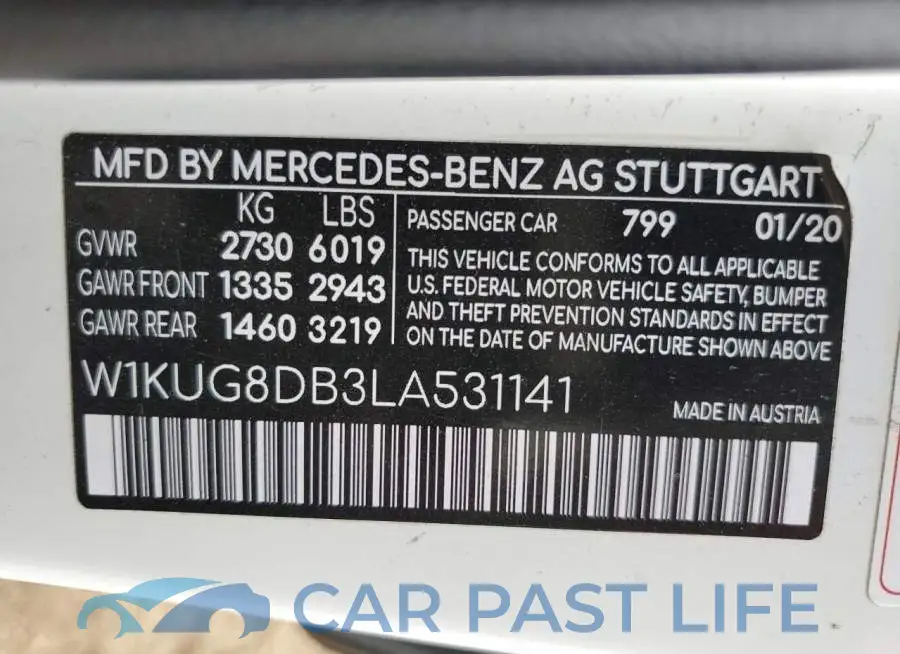 W1KUG8DB3LA531141# 12
