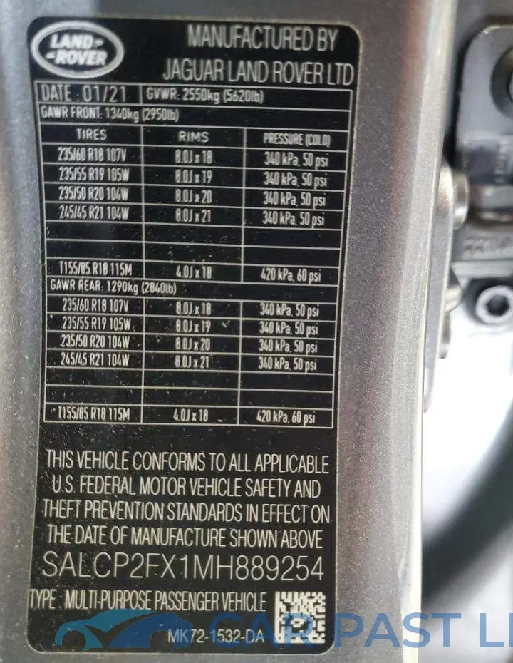 SALCP2FX1MH889254# 13