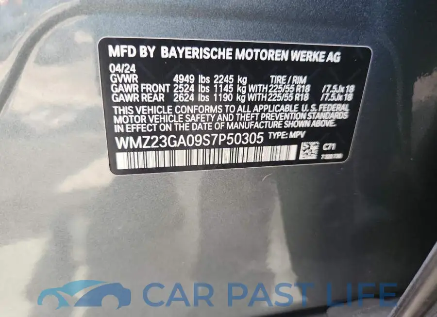 WMZ23GA09S7P50305# 12