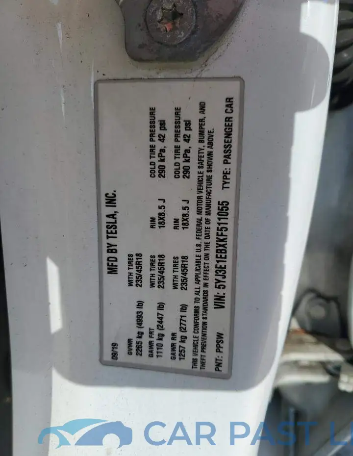 5YJ3E1EBXKF511055# 12
