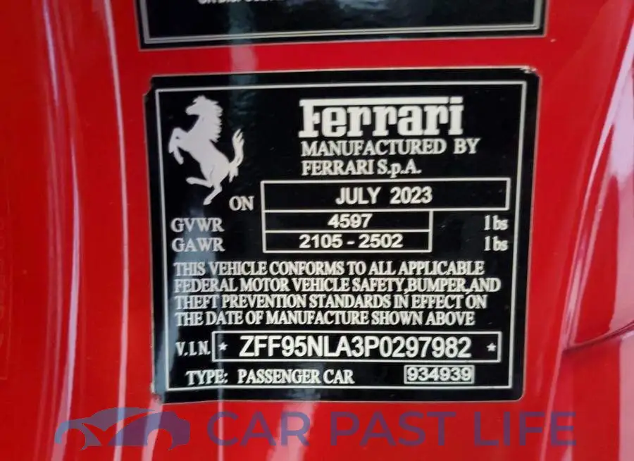 ZFF95NLA3P0297982# 13