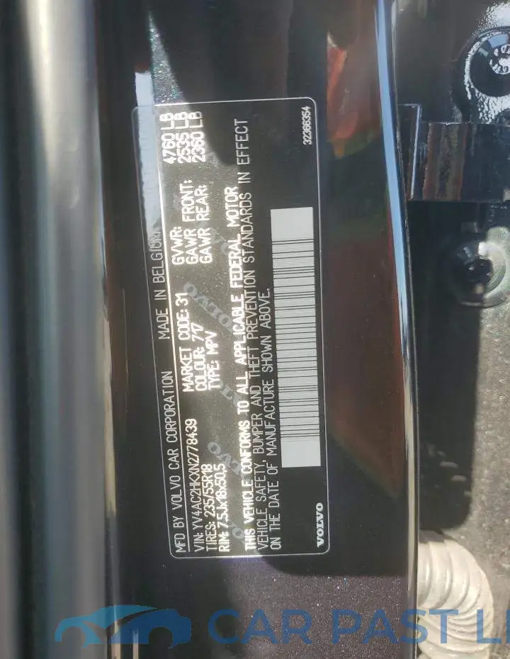 YV4AC2HKXN2778439# 13