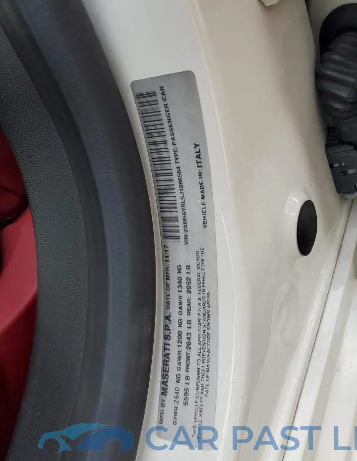 ZAM56YRL5J1286564# 13