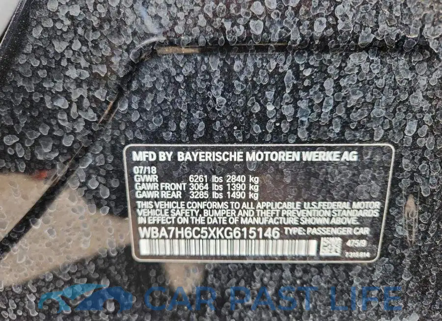 WBA7H6C5XKG615146# 12