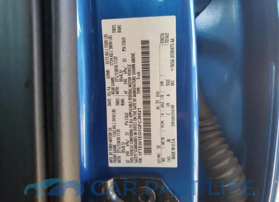 1FTEW1EG1GFC36521# 12
