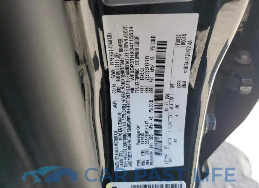 WF0DP3TH8G4115834# 12