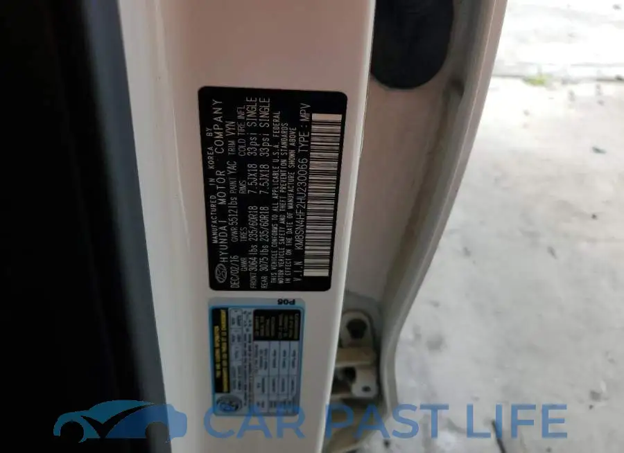 KM8SN4HF2HU230066# 12