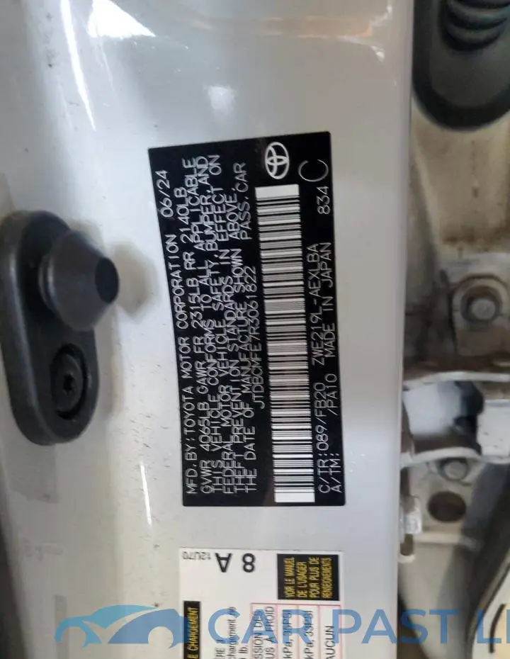 JTDBCMFE7R3061822# 13