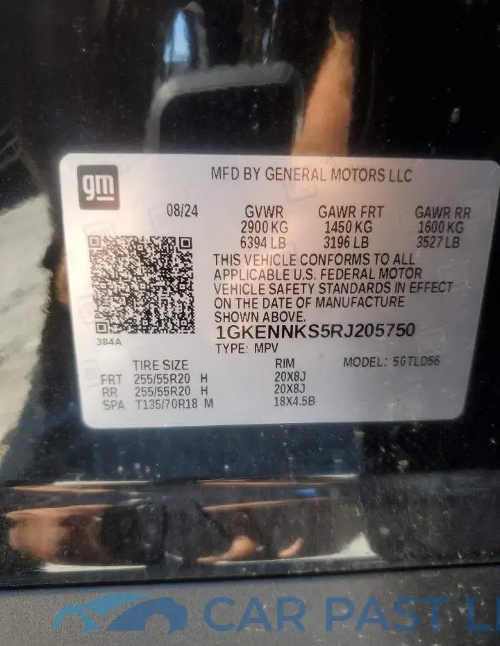 1GKENNKS5RJ205750# 14