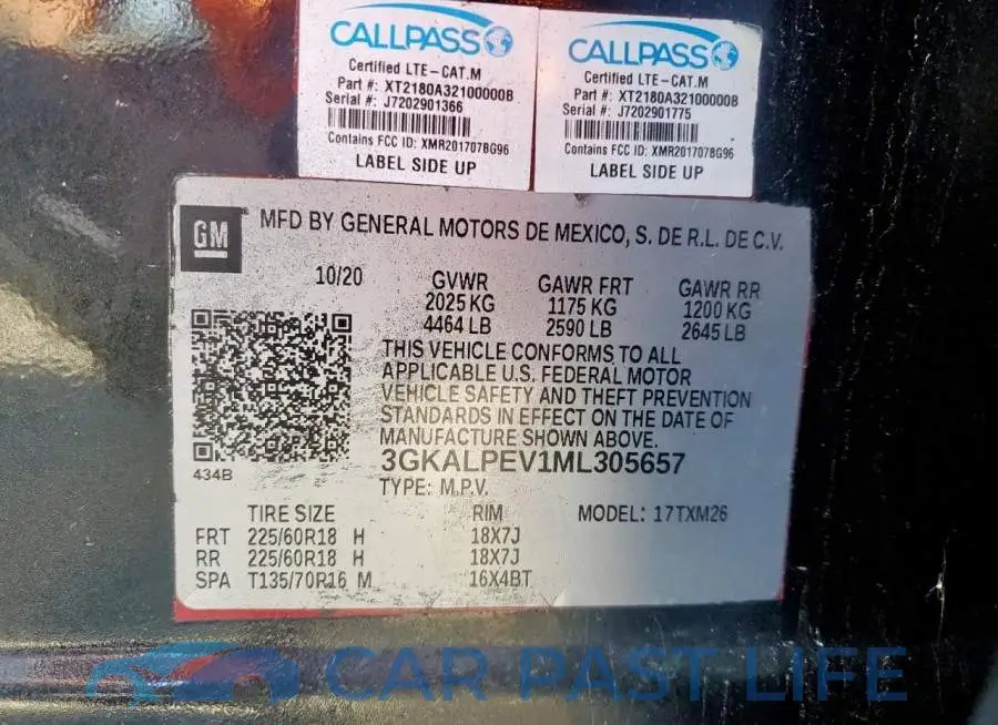 3GKALPEV1ML305657# 12