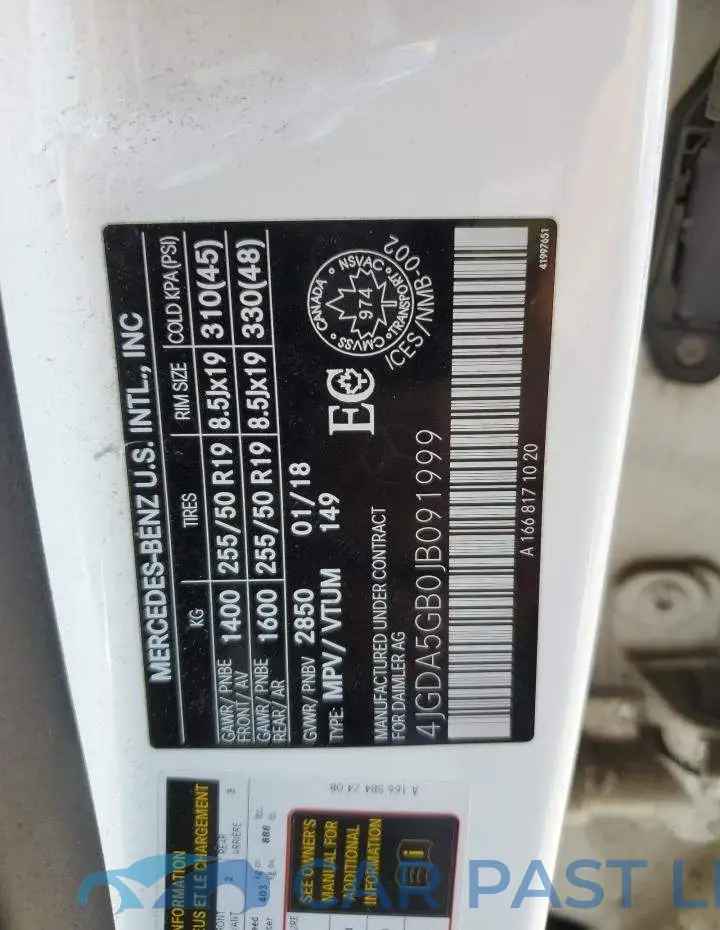 4JGDA5GB0JB091999# 13