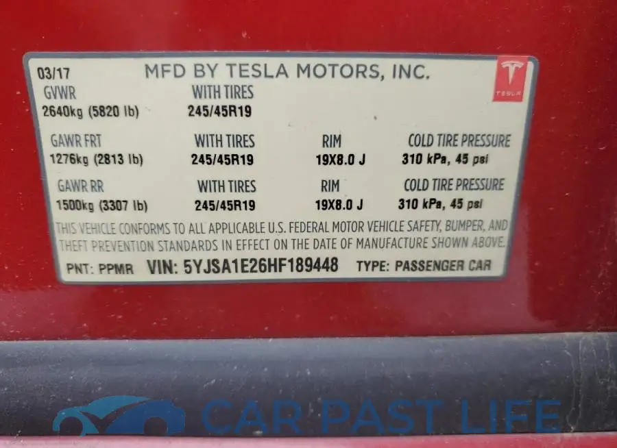 5YJSA1E26HF189448# 12