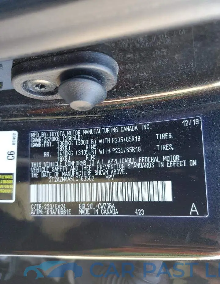 2T2AZMAA5LC163502# 13