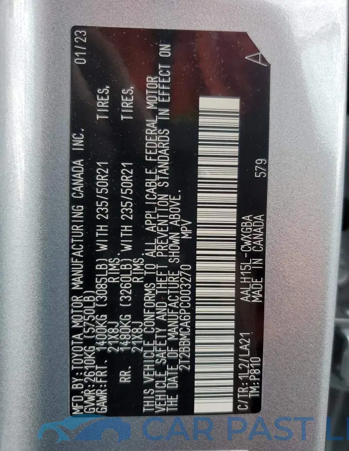 2T2BBMCA6PC003270# 14