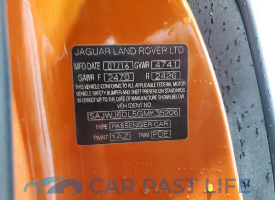 SAJWJ6DL5GMK35206# 12