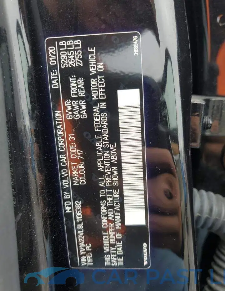 YV1A22VL8L1136382# 12