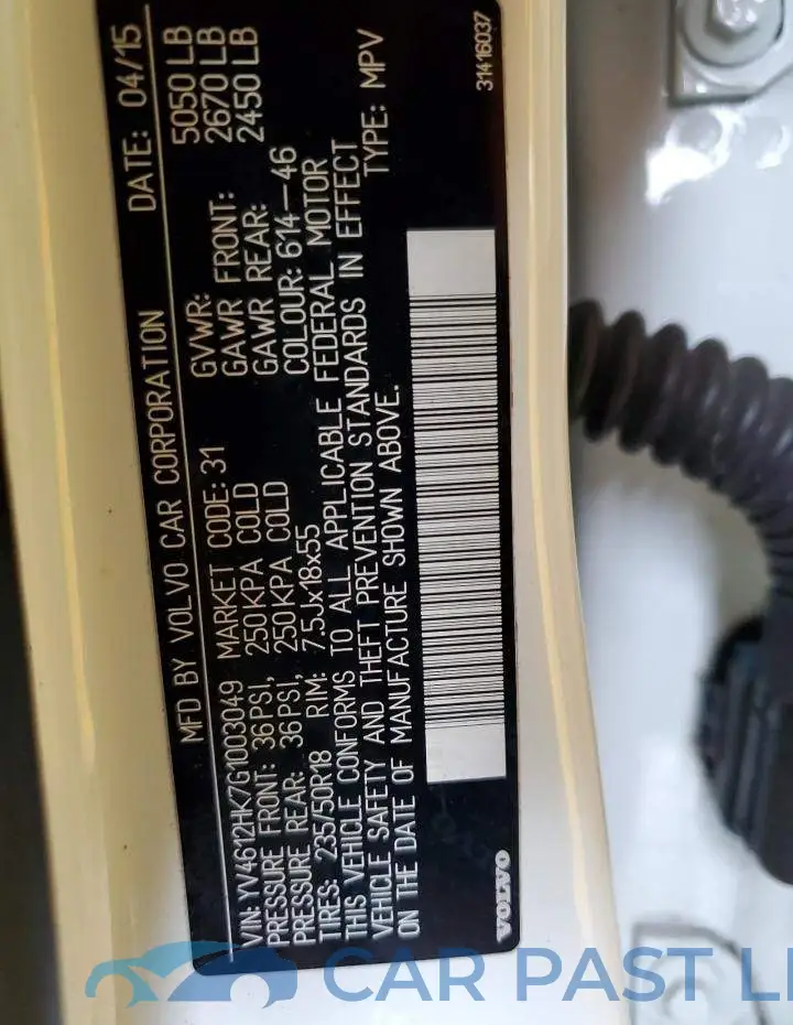 YV4612HK7G1003049# 13