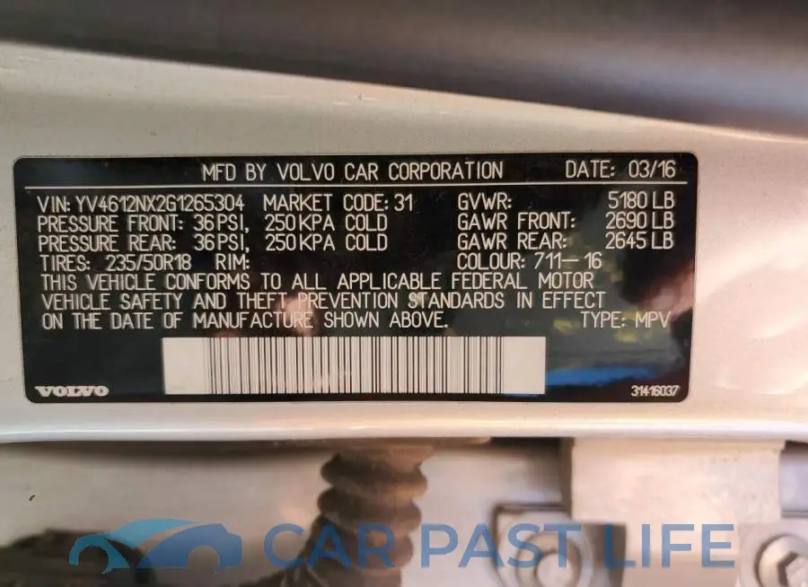 YV4612NX2G1265304# 12