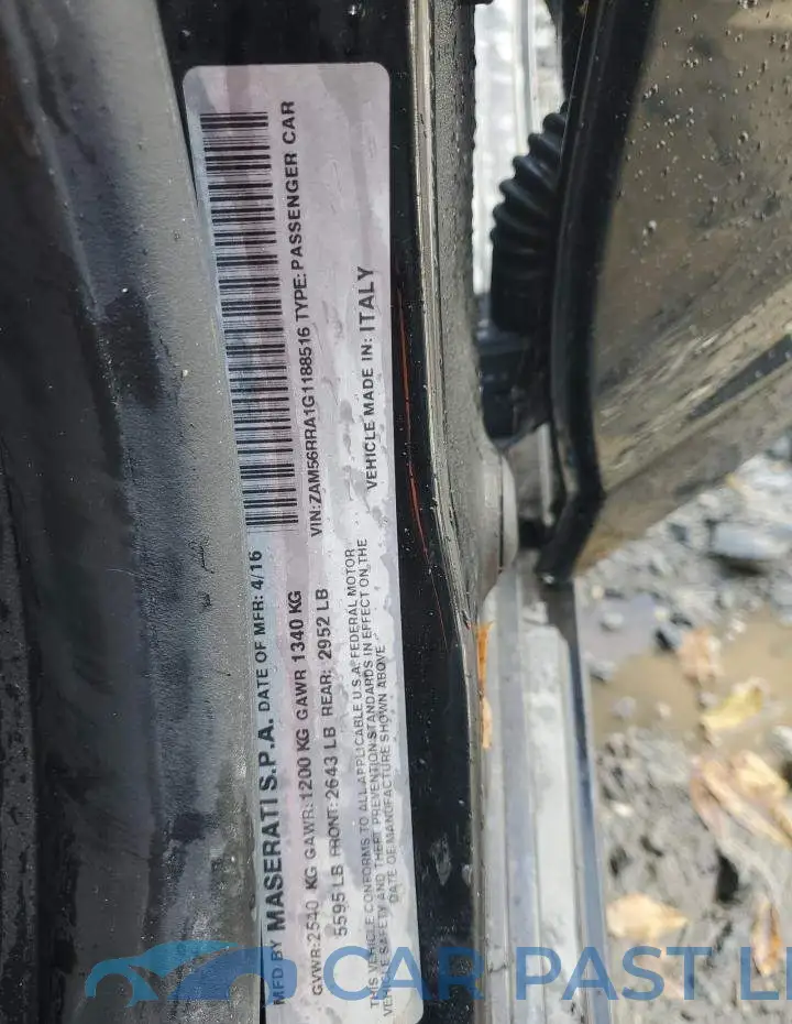 ZAM56RRA1G1188516# 12