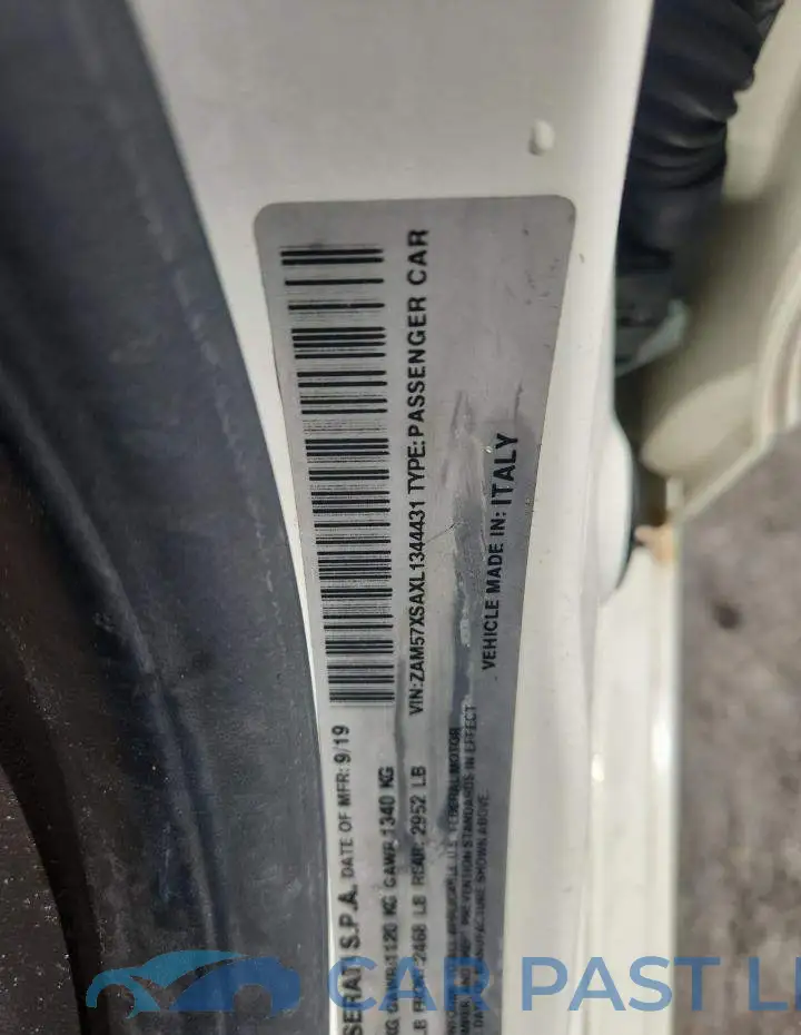 ZAM57XSAXL1344431# 12