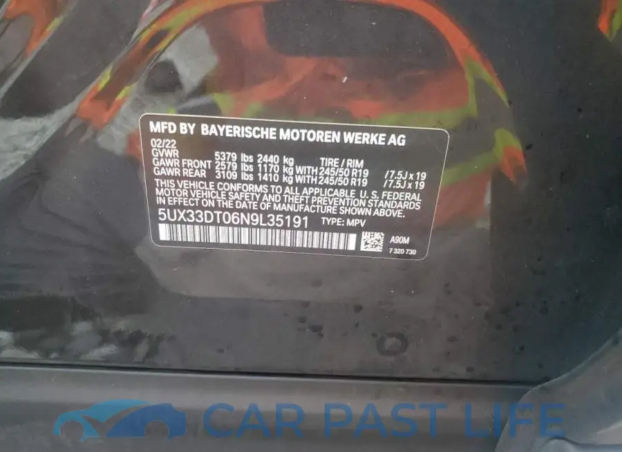 5UX33DT06N9L35191# 14