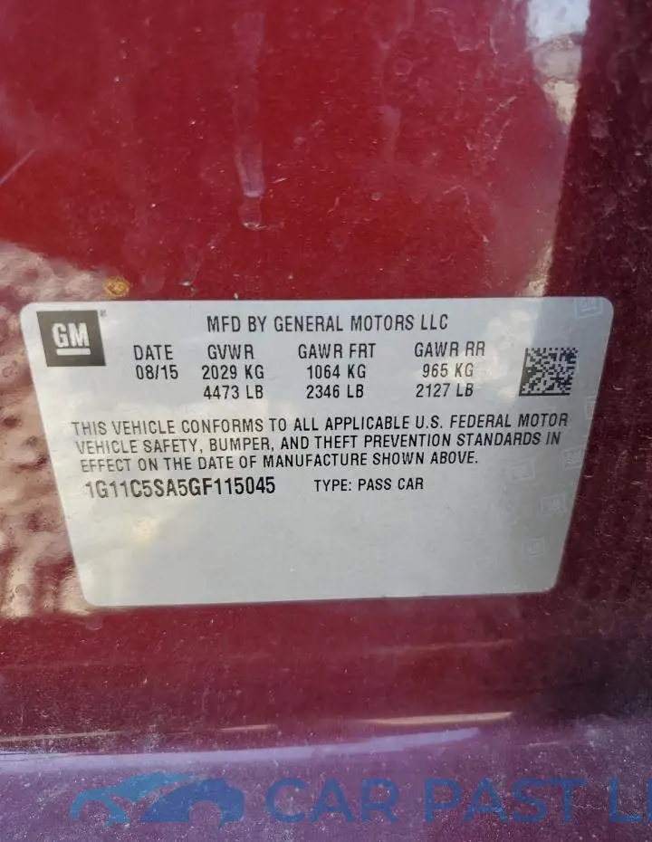 1G11C5SA5GF115045# 13