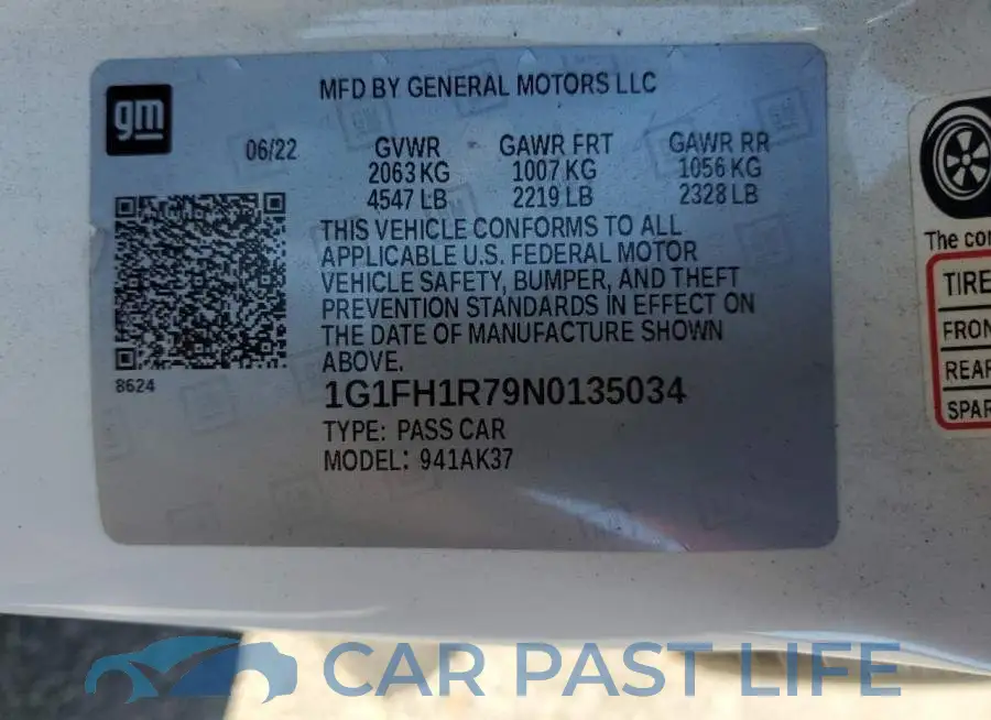 1G1FH1R79N0135034# 12