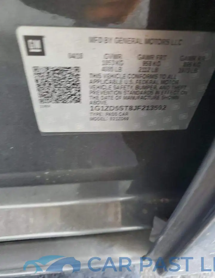 1G1ZD5ST8JF213592# 12