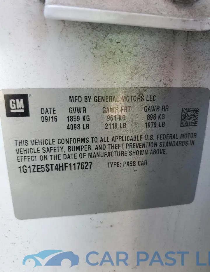 1G1ZE5ST4HF117627# 12