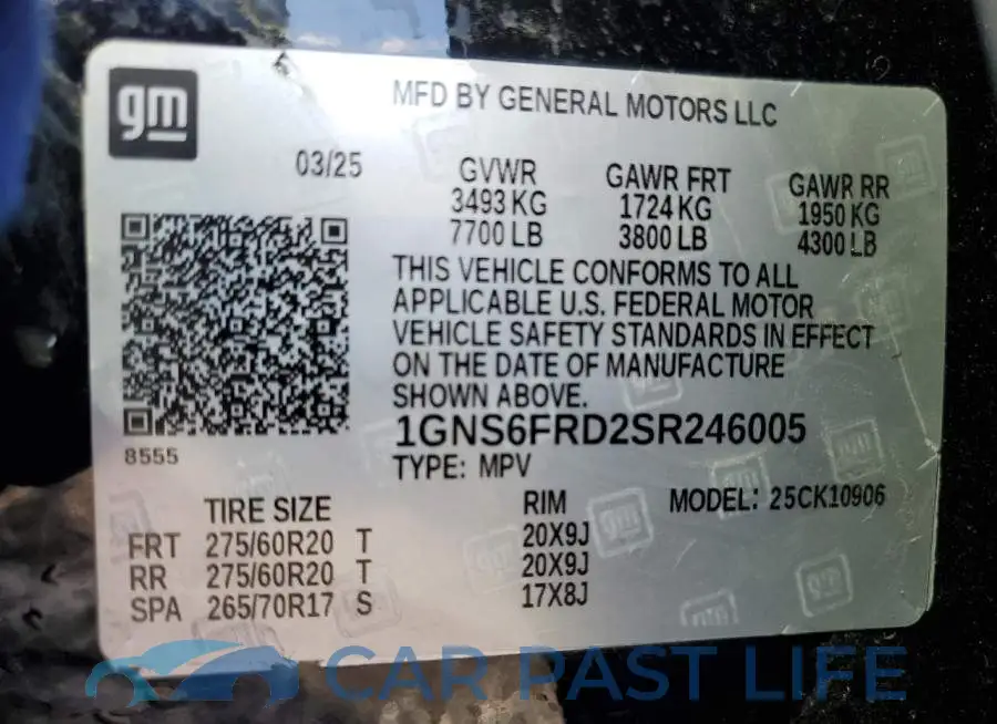 1GNS6FRD2SR246005# 14