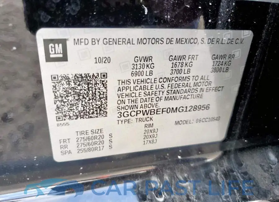 3GCPWBEF0MG128956# 13