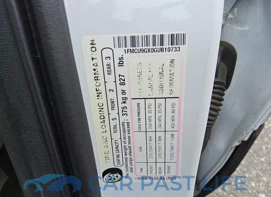 1FMCU9GX0GUB10733# 13