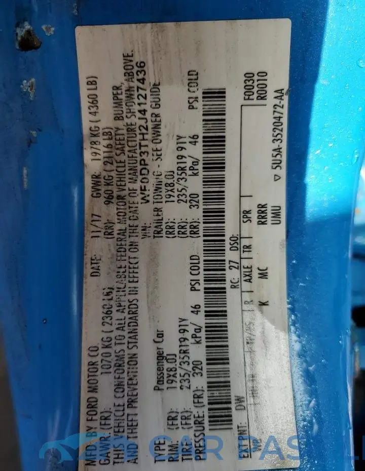 WF0DP3TH2J4127436# 13