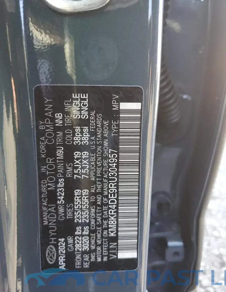 KM8KR4DE9RU304957# 13