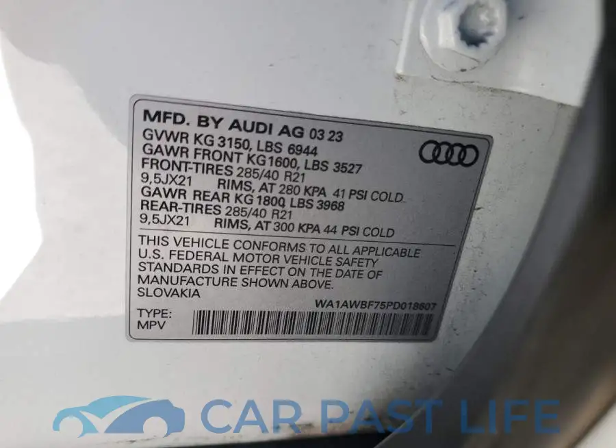 WA1AWBF75PD018607# 13