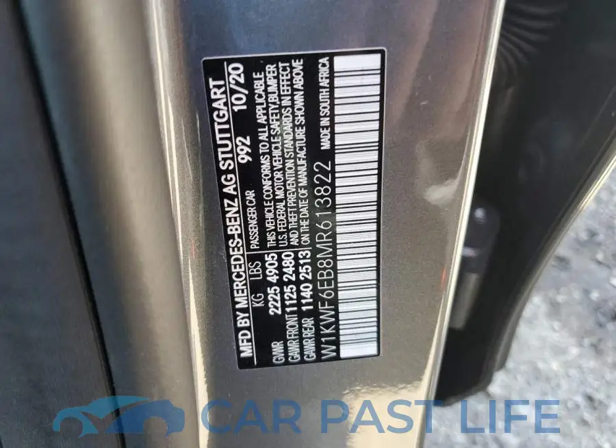 W1KWF6EB8MR613822# 12
