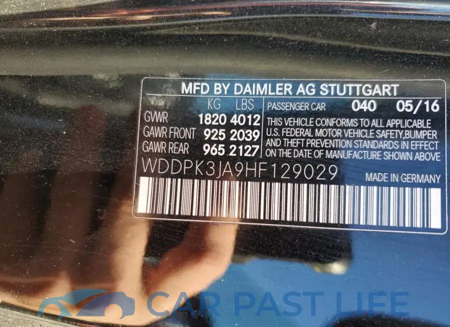 WDDPK3JA9HF129029# 13