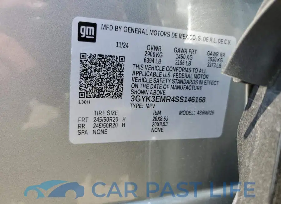 3GYK3EMR4SS146168# 14