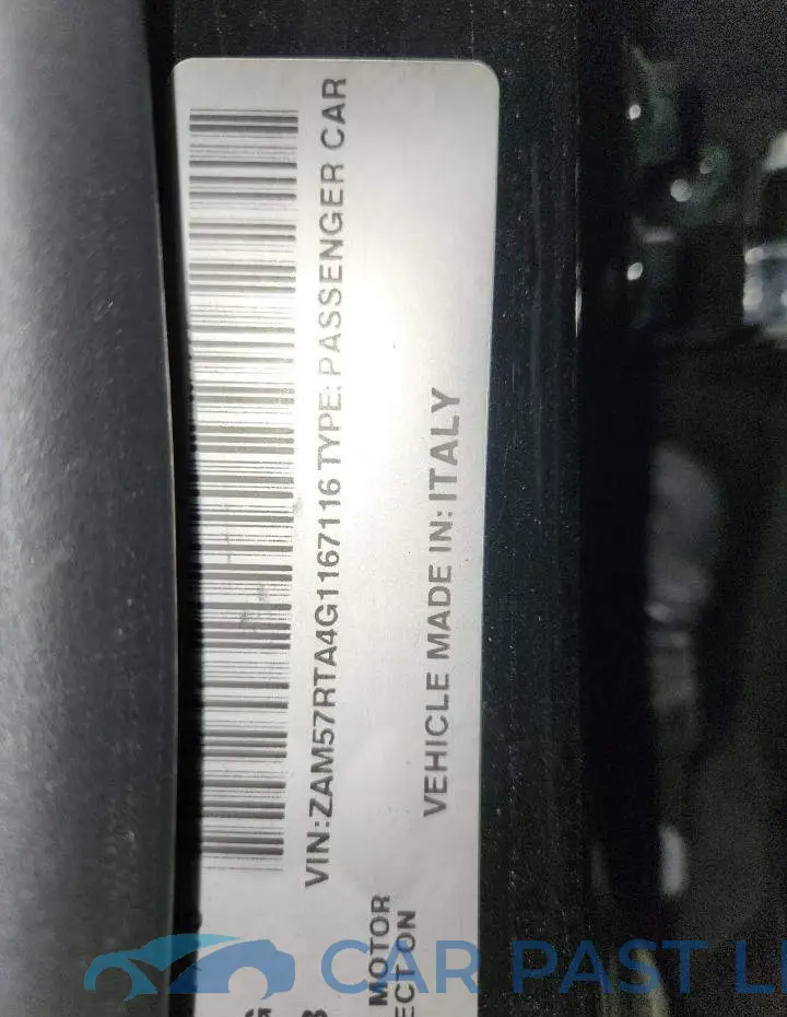 ZAM57RTA4G1167116# 12