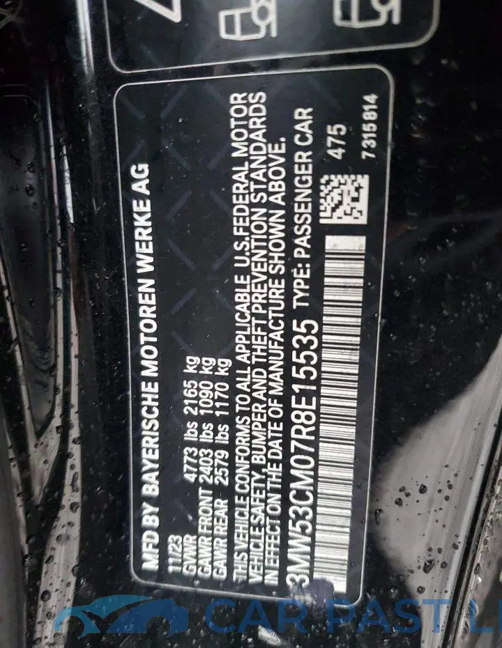 3MW53CM07R8E15535# 12