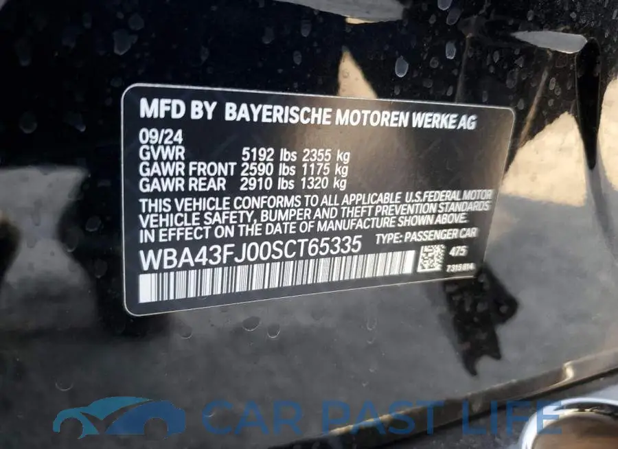 WBA43FJ00SCT65335# 12